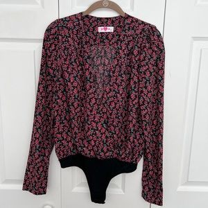 Buddy Love Floral Long Sleeve Bodysuit